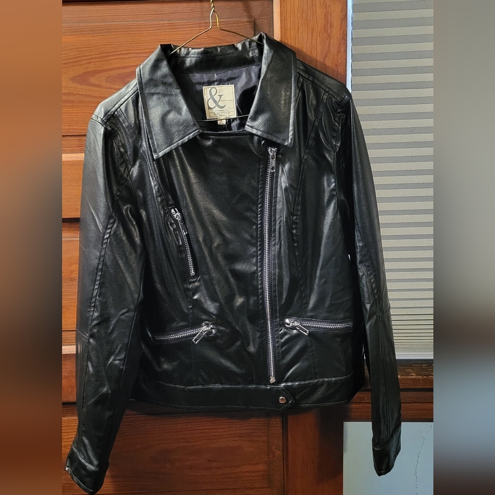 AMPERSAND AVE Vegan Leather Jacket